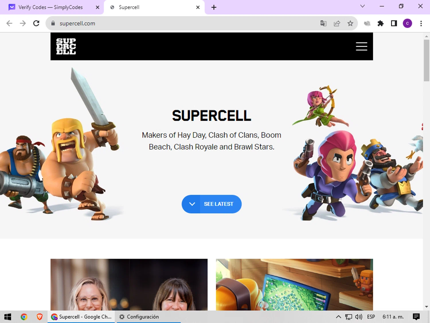 Supercell checkout page showing Supercell promo code box | Screenshot taken by SimplyCodes community member on Nov 25, 2023