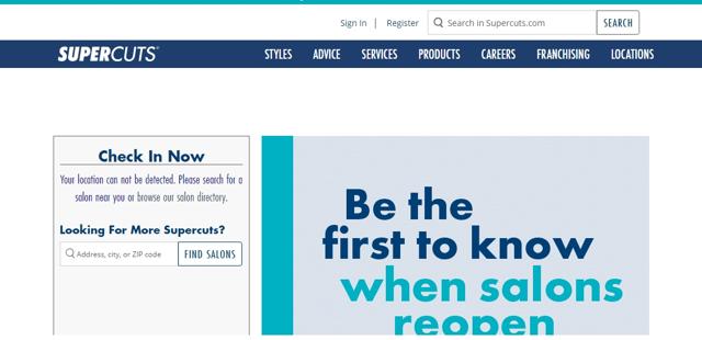 Supercuts checkout page showing Supercuts coupon code box | Screenshot taken by SimplyCodes community member on May 17, 2020