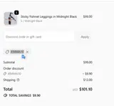 Super Fly Honey coupon verification screenshot