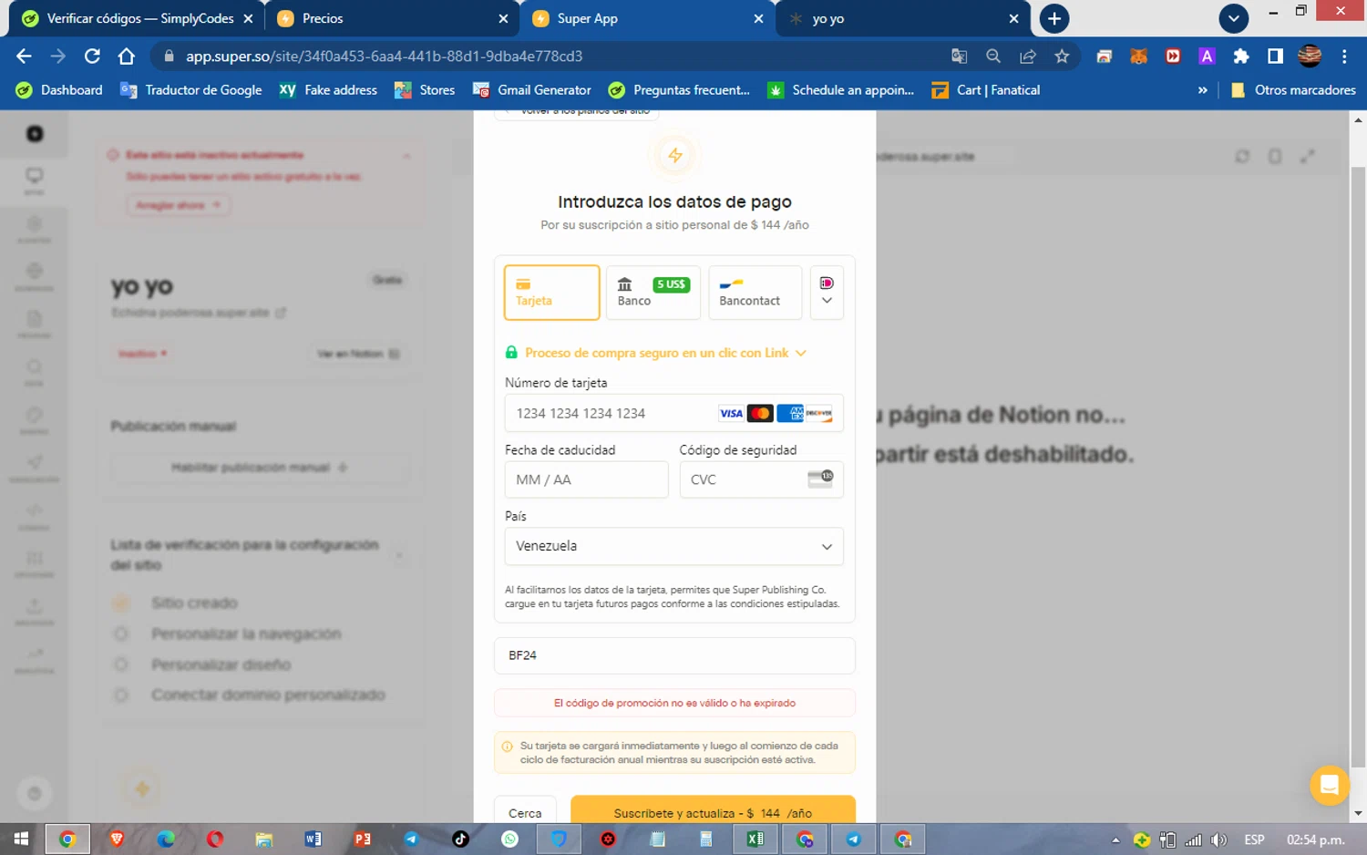 Super Publishing promo code screenshot showing code BF24 applied at Super Publishing checkout page. Uploaded by SimplyCodes community member DavidMGF on Jan 15, 2025