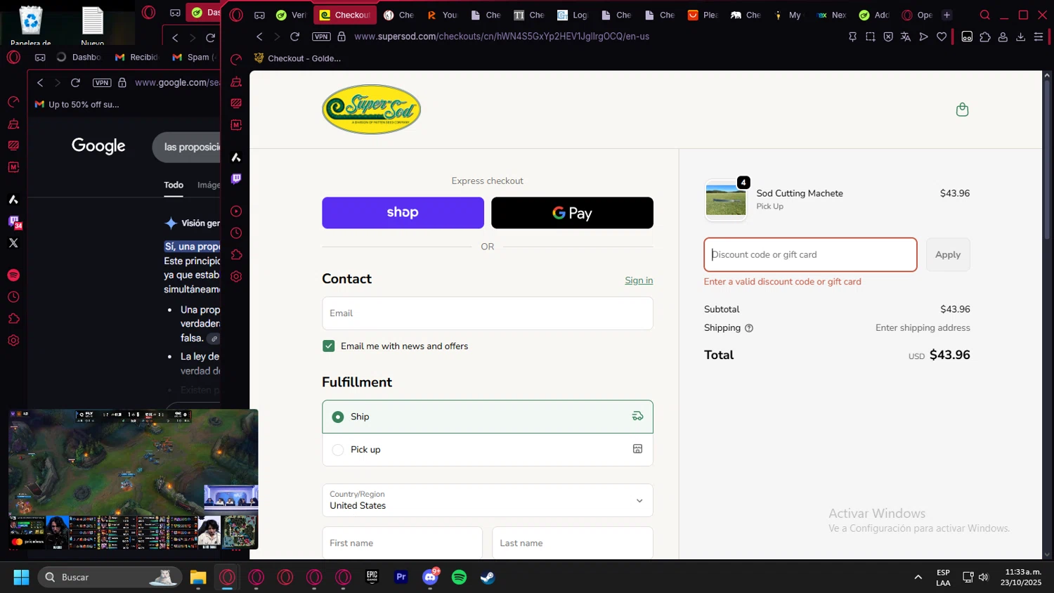Super-Sod discount code screenshot showing code TEXAS15 applied at Super-Sod checkout page. Uploaded by SimplyCodes community member Billyyou on Oct 23, 2025