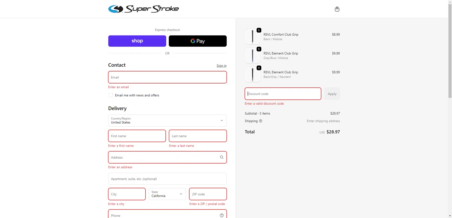 Super Strokeusa USA promo code screenshot showing code NATION15 applied at Super Strokeusa USA checkout page. Uploaded by SimplyCodes community member CodeGuardian5312 on Sep 25, 2025