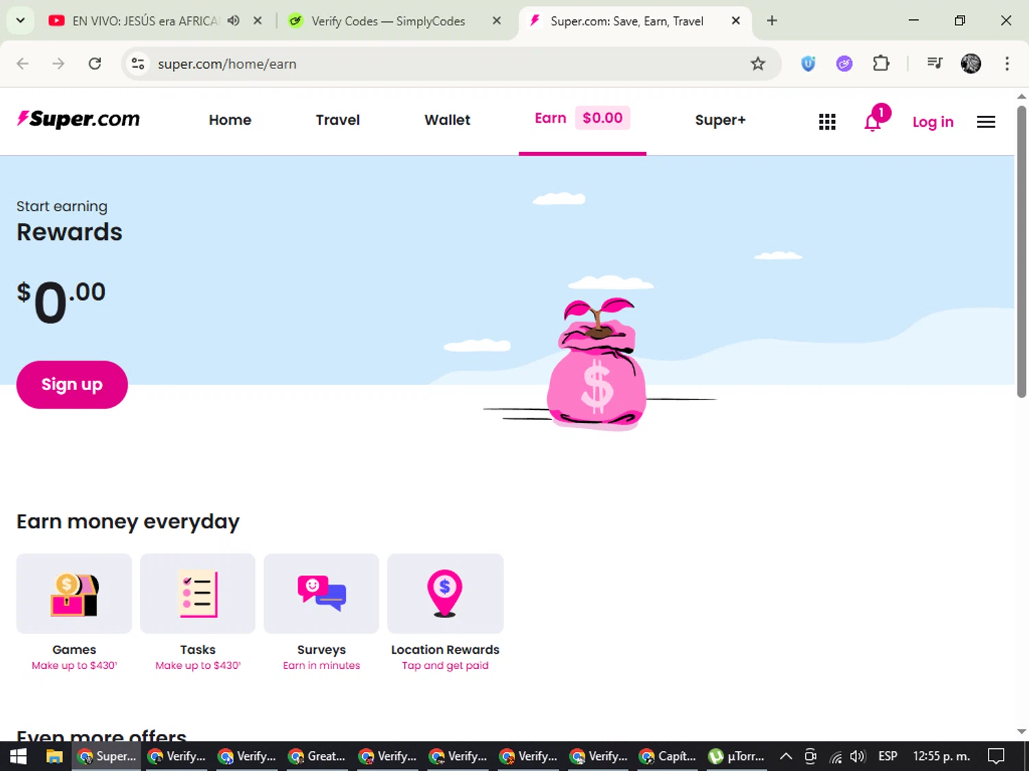 Super Travel promo code screenshot showing code user_referral applied at Super Travel checkout page. Uploaded by SimplyCodes community member PrimeKnight6101 on Jul 7, 2025