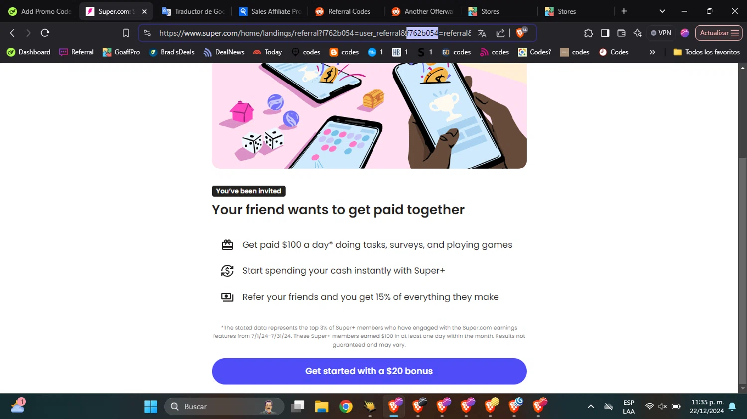 Super Travel promo code screenshot showing code f762b054 applied at Super Travel checkout page. Uploaded by SimplyCodes community member BabaYaga on Dec 23, 2024