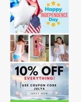 JULY4 coupon verification screenshot