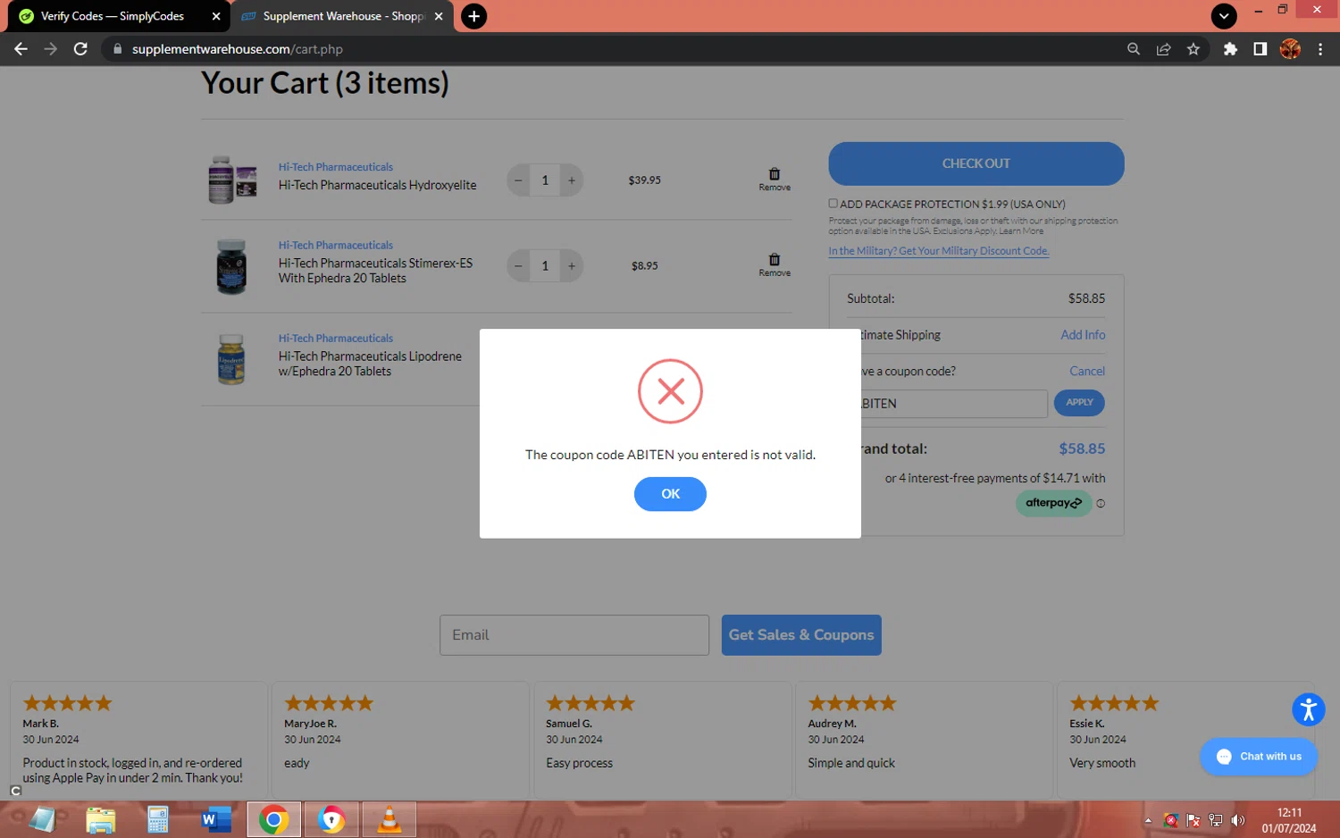 Supplement Warehouse Promo Codes 10 Off July 2024