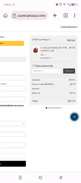 BRIANS10 coupon verification screenshot