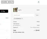 Sure-Golf coupon verification screenshot