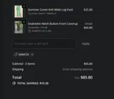 samf20 coupon verification screenshot