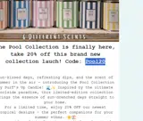 Pool20 coupon verification screenshot