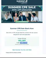Surgent CPE coupon verification screenshot