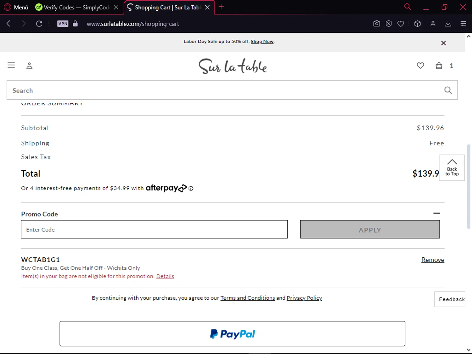 Sur la Table Promo Codes 10 Off January 2025