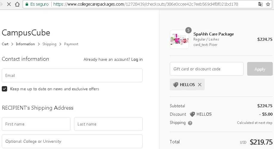 SurveyMonkey checkout page showing SurveyMonkey promo code box | Screenshot taken by SimplyCodes community member on Aug 18, 2020