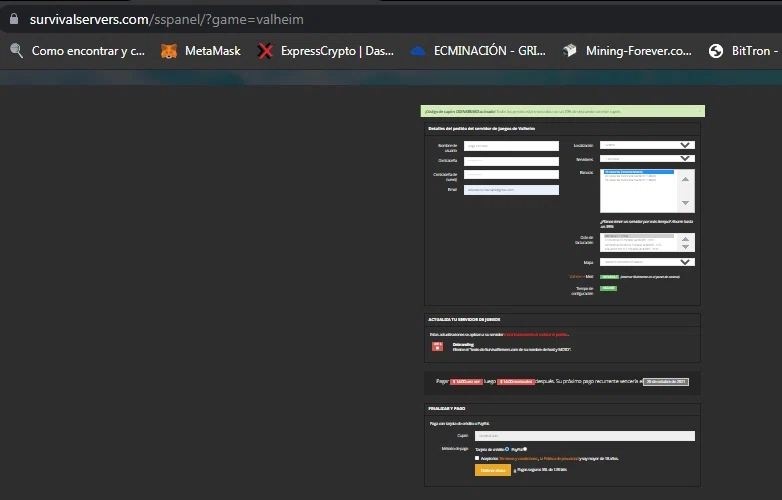 Survival Servers checkout page showing Survival Servers promo code box | Screenshot taken by SimplyCodes community member on Sep 20, 2021