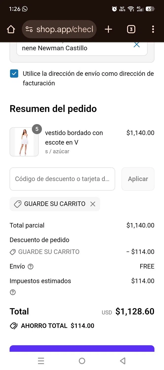 Susana Monaco discount code screenshot showing code KEEPYOURCART applied at Susana Monaco checkout page. Uploaded by SimplyCodes community member larenacida on Aug 13, 2025