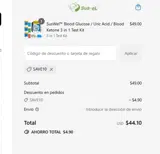 SAVE10 coupon verification screenshot