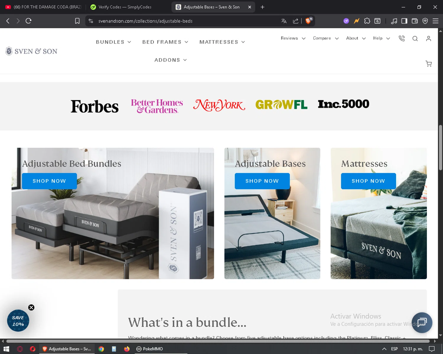 Sven and Son discount code screenshot showing code SUMMER10 applied at Sven and Son checkout page. Uploaded by SimplyCodes community member mixelis on Sep 10, 2025
