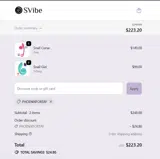 Svibe coupon verification screenshot