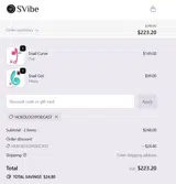 Svibe coupon verification screenshot