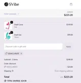 Svibe coupon verification screenshot