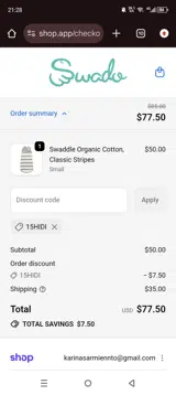 15HIDI coupon verification screenshot