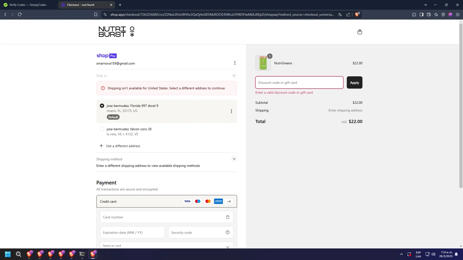 SWAG Boxers discount code screenshot showing code KLG60 applied at SWAG Boxers checkout page. Uploaded by SimplyCodes community member diosgreed2030 on Mar 27, 2025