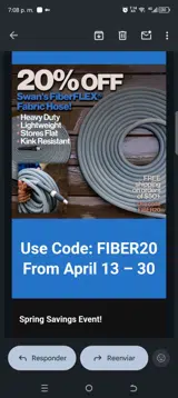 Swan Hose coupon verification screenshot