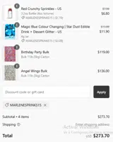 Sweetapolita coupon verification screenshot