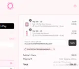 Sweetapolita coupon verification screenshot