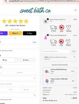 Sweet Bath Co coupon verification screenshot