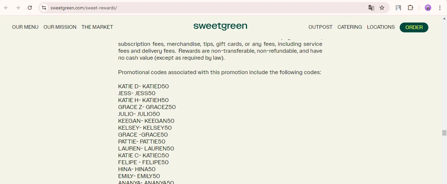 Sweetgreen Promo Codes 6 Verified 25 Off Mar 2025