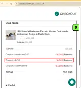 Sweethome247.com coupon verification screenshot