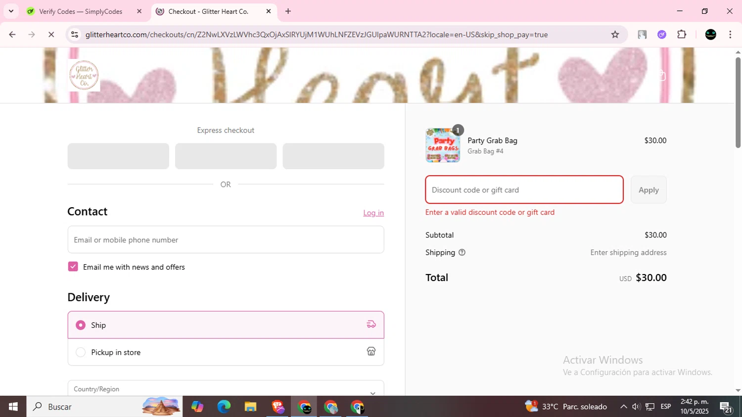 SweetLeaf promo code screenshot showing code save20 applied at SweetLeaf checkout page. Uploaded by SimplyCodes community member BargainWizard5755 on May 10, 2025