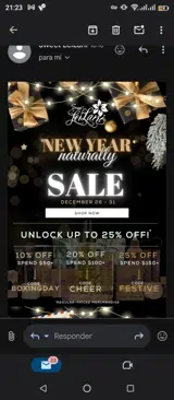 Festive coupon verification screenshot