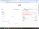 BERNIE15 coupon verification screenshot