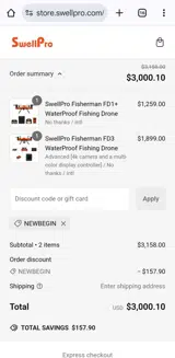 Newbegin coupon verification screenshot