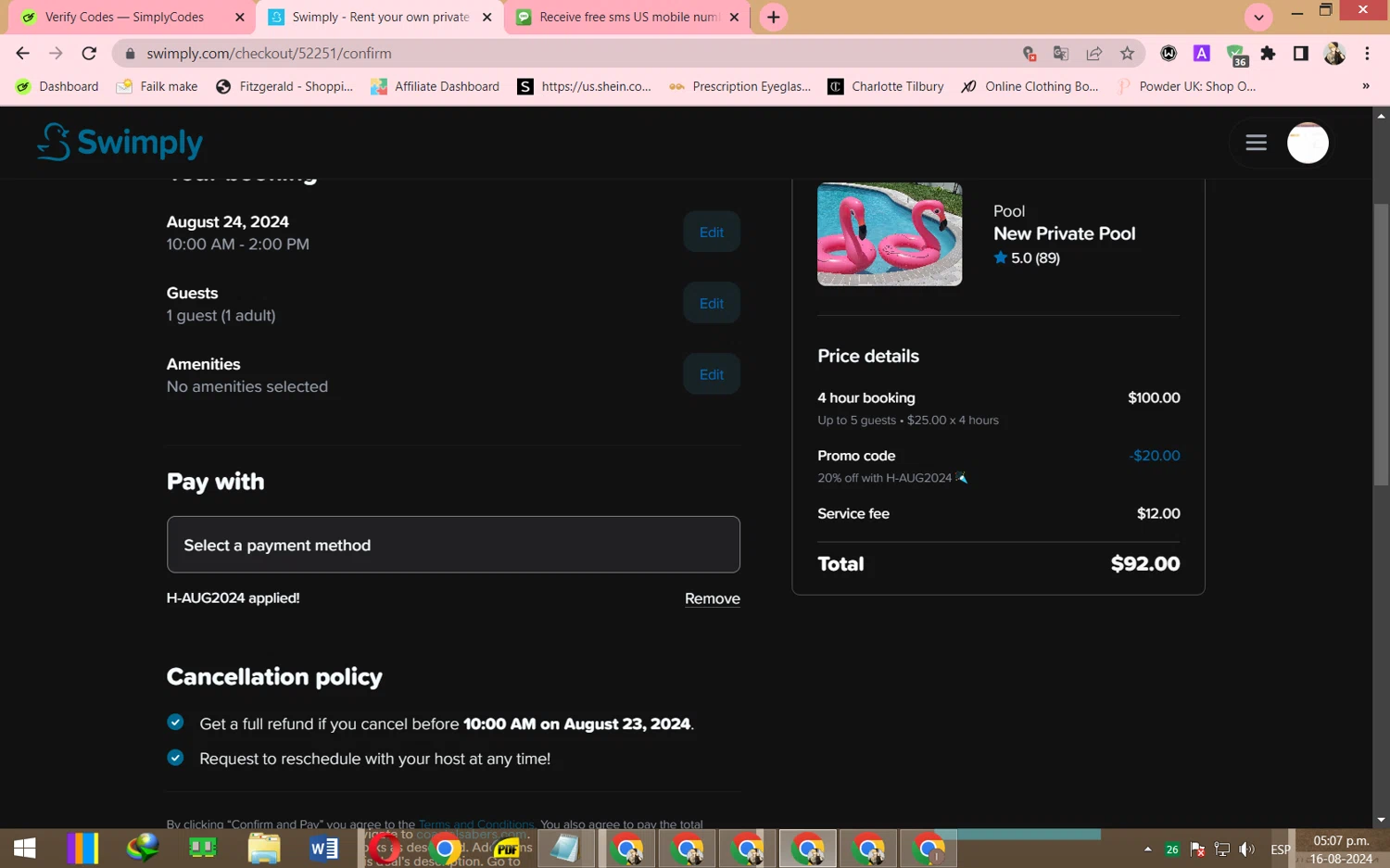 Swimply Promo Codes 20 Off September 2024