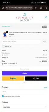 SAVE20 coupon verification screenshot