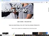 HOLIDAY30 coupon verification screenshot