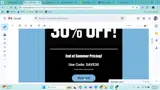 SAVE30 coupon verification screenshot