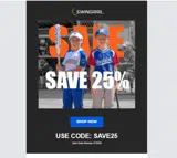 SAVE25 coupon verification screenshot