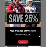 FALL25 coupon verification screenshot