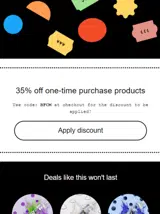 BFCM coupon verification screenshot