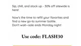 FLASH30 coupon verification screenshot