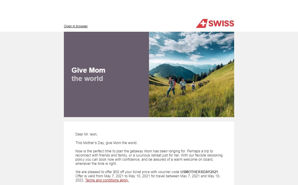 SWISS checkout page showing SWISS promo code box | Screenshot taken by SimplyCodes community member on May 7, 2021