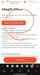 ALFA coupon verification screenshot