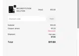 Swiss Tides coupon verification screenshot