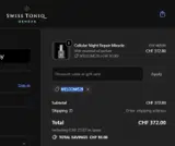 WELCOME20 coupon verification screenshot