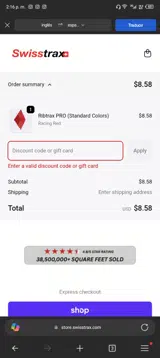 NOEPOXY10 coupon verification screenshot