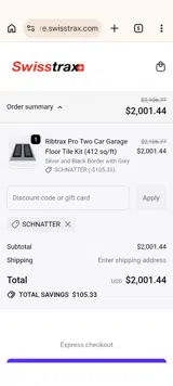 SCHNATTER coupon verification screenshot